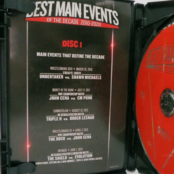 Best Main Events of The Decade WWE 2010-2020 DVD Double Disc - Picture 4 of 7